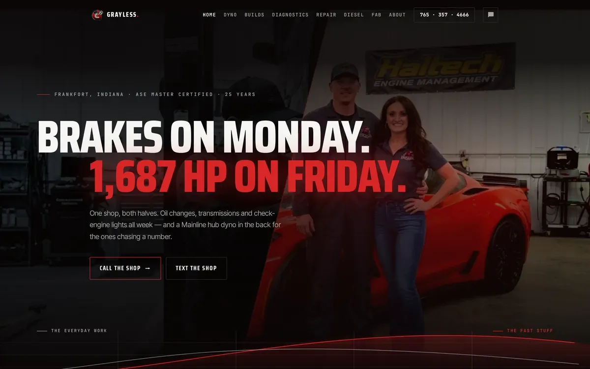 Grayless Automotive website